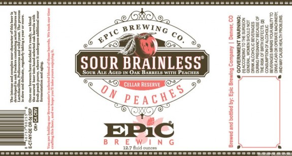 Epic Sour Brainless on Peaches Sour Ale