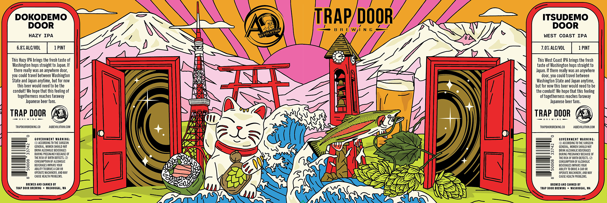 TRAP DOOR & AQ Bevolution collaboration beer